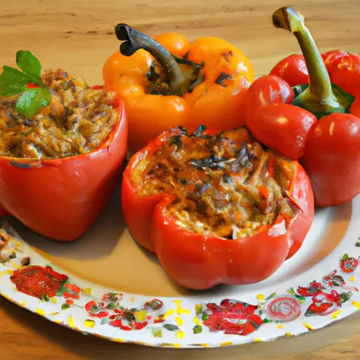 Stuffed Bell Peppers with Turkey