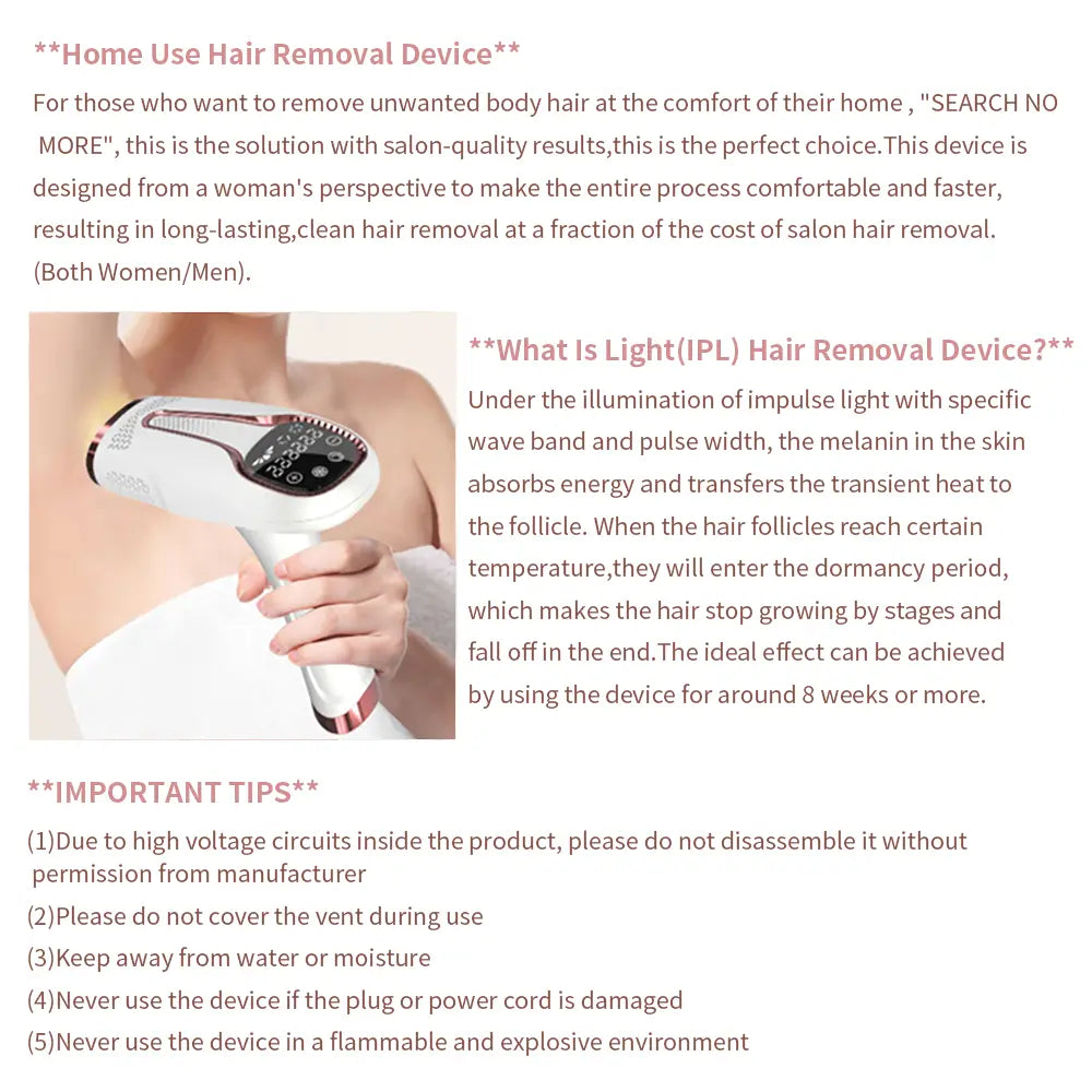 Freezing point hair removal device