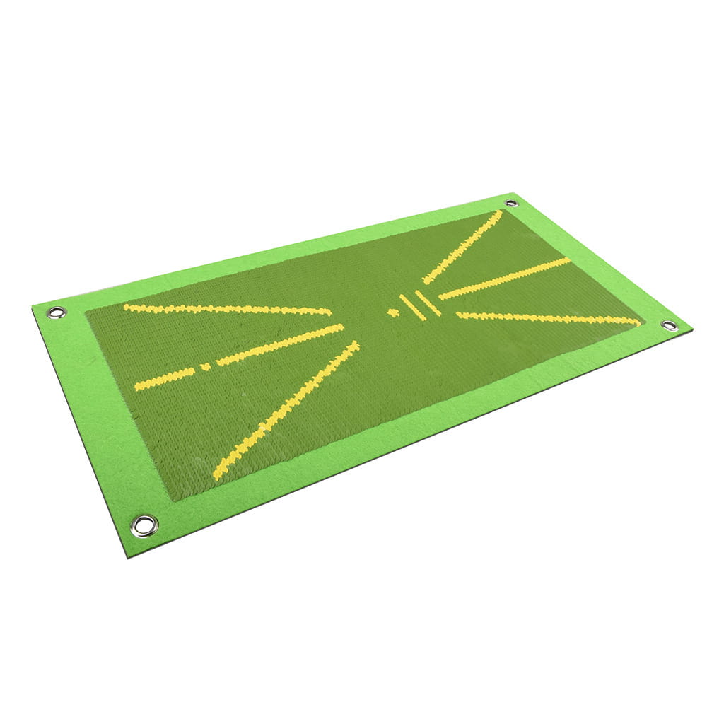 Golf Swing Training Mat: Practice Your Swing and Improve Direction with Traceable Track Ma