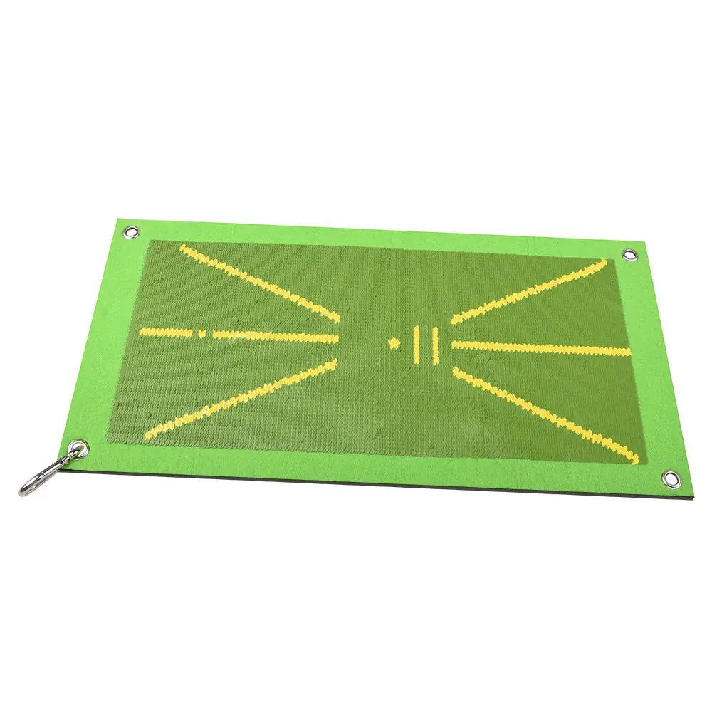 Golf Swing Training Mat: Practice Your Swing and Improve Direction with Traceable Track Ma