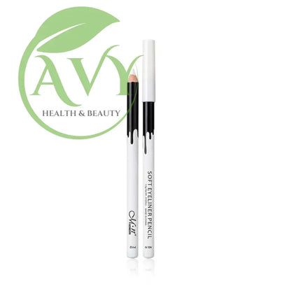 Single white eyeliner pencil with cap