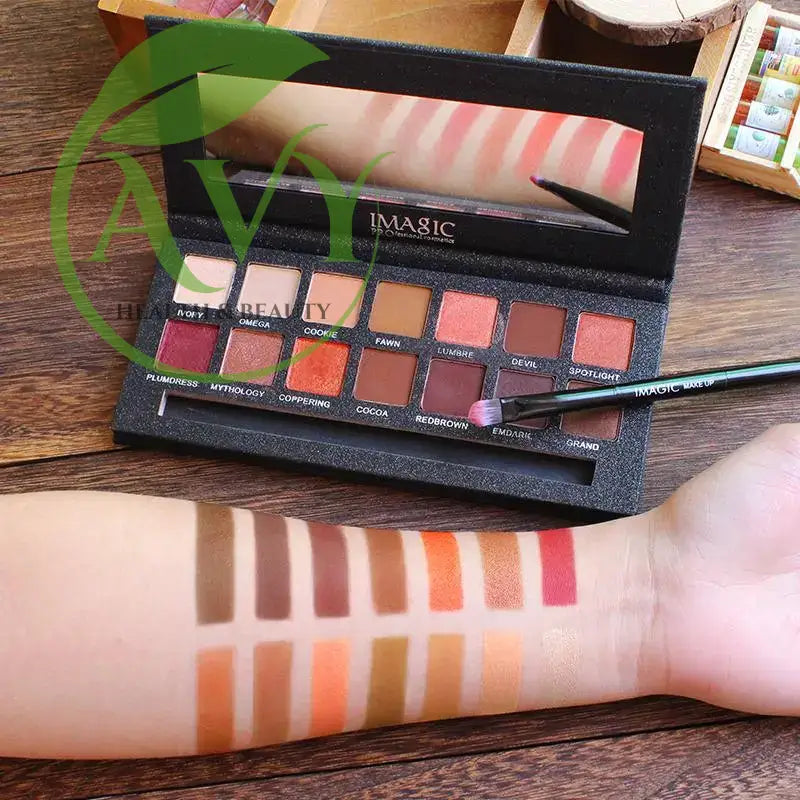 14-Color Matte Nude Eyeshadow Palette: Versatile Cosmetics for Stunning Eye Looks - Image #3