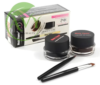 2-in-1 Gel Eyeliner Set with brush