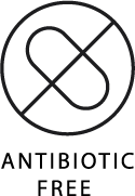 Antibiotic-free symbol on Max Detox Acai Detox product featuring black walnut.