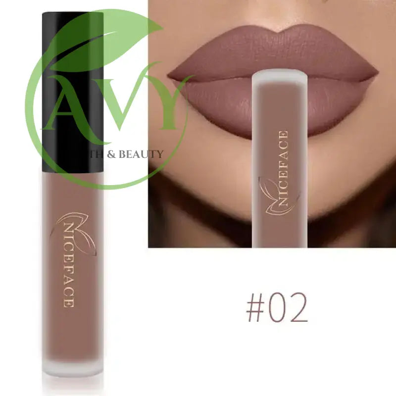 Shade #02 brown matte liquid lipstick