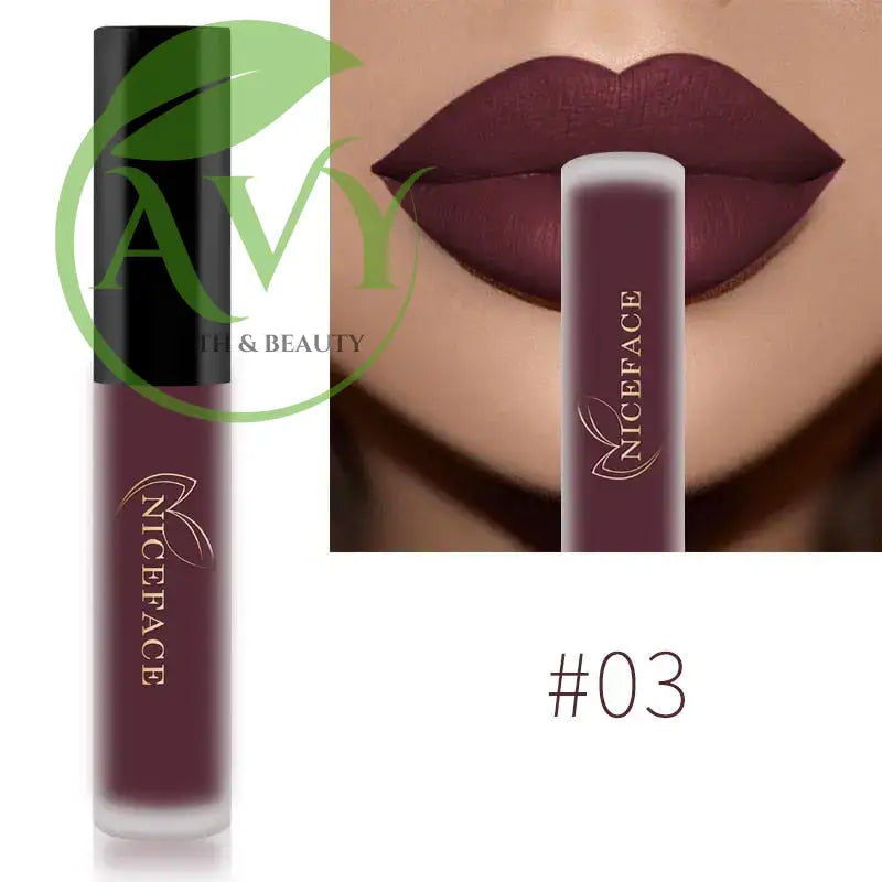 Shade #03 dark matte liquid lipstick