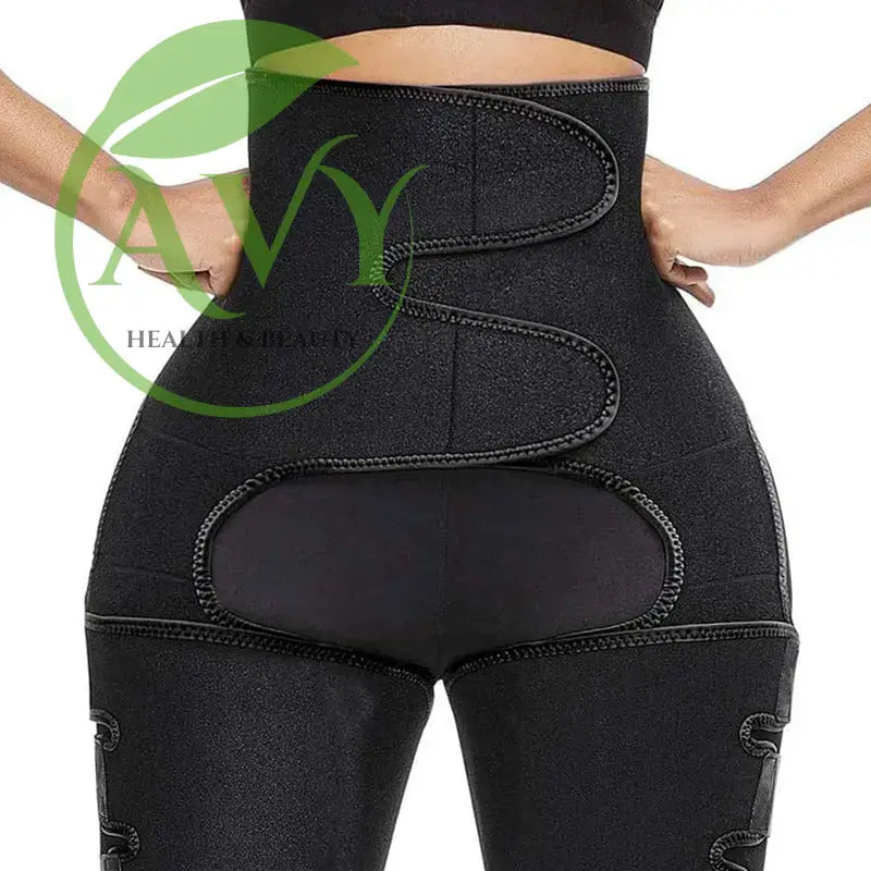 3-in-1 Butt Lifter and Shaper: Compression Booty Sculptor for Fat Burning and Toning - Black / M