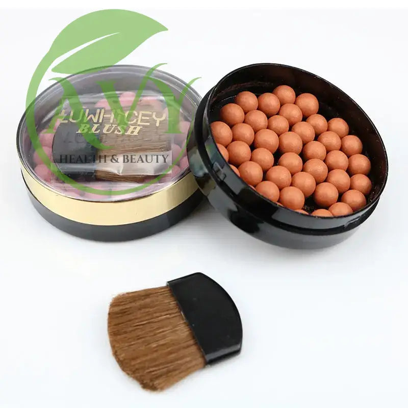 3-in-1 Matte Blusher Ball: Blush, Eyeshadow, Contour Powder - 8 Color Options - Image #1