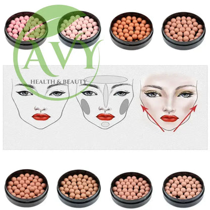 3-in-1 Matte Blusher Ball: Blush, Eyeshadow, Contour Powder - 8 Color Options - Image #5