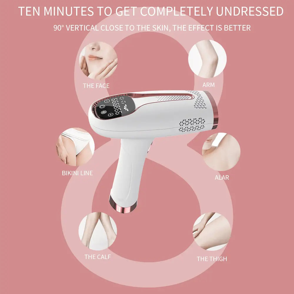 Freezing point hair removal device