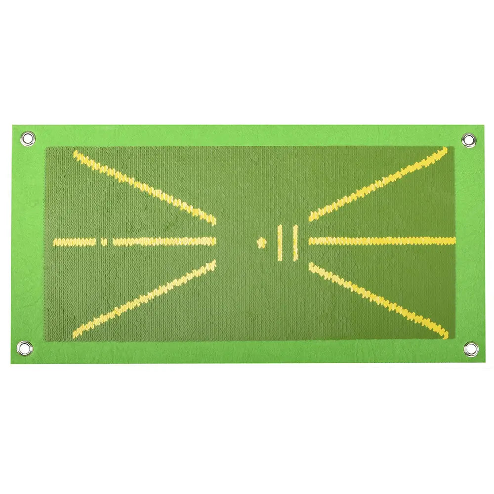 Golf Swing Training Mat: Practice Your Swing and Improve Direction with Traceable Track Ma