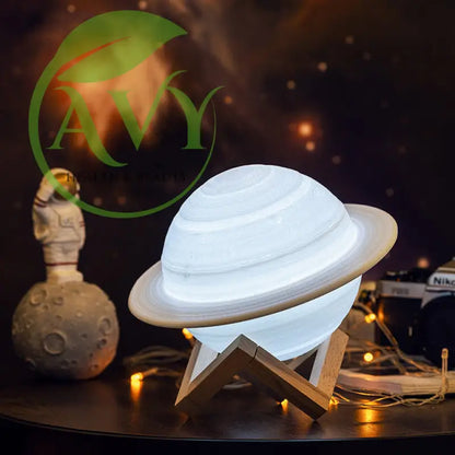 3D Print Saturn Lamp Gift - 16 colors remote / 13cm - lightning,lamps