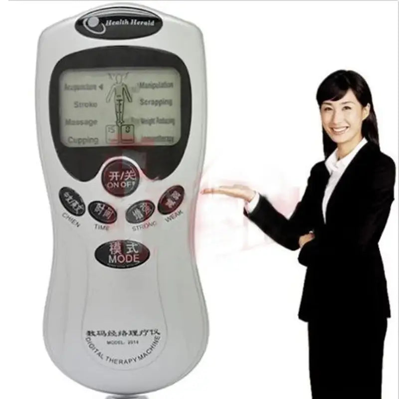 Electronic handheld Digital Tens Unit for acupuncture therapy and shoulder massager use