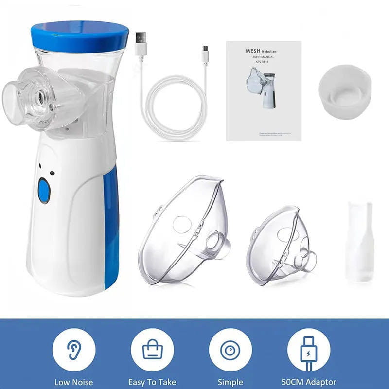 Portable Mesh Nebulizer: Silent & Compact