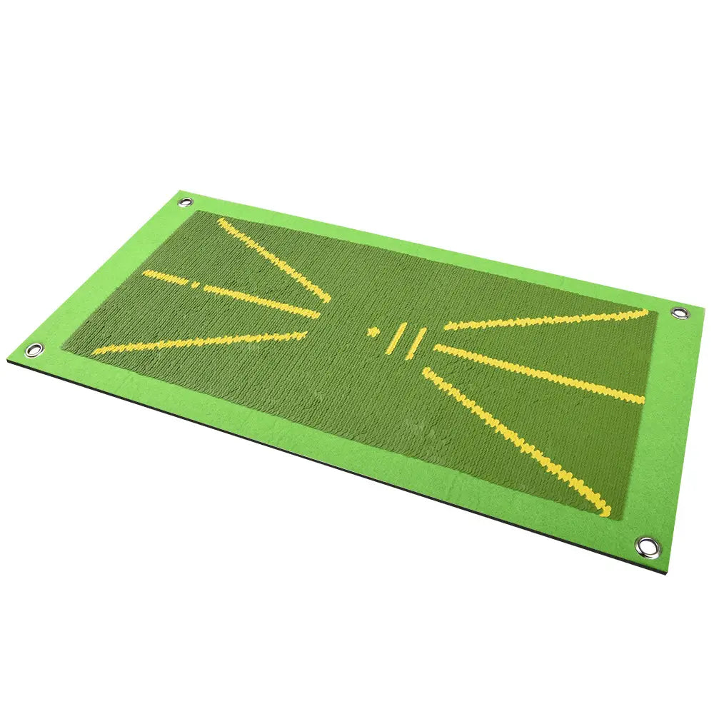 Golf Swing Training Mat: Practice Your Swing and Improve Direction with Traceable Track Ma