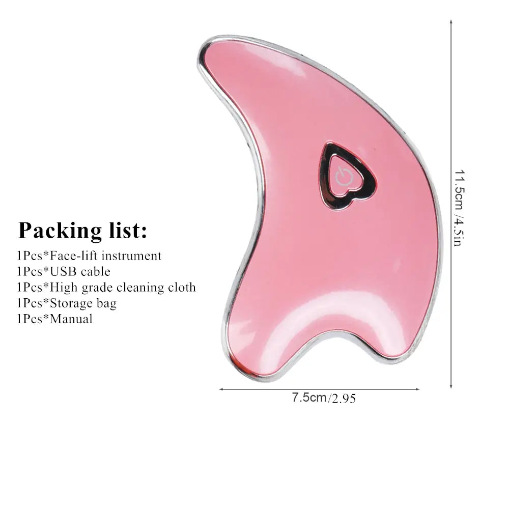 Electric Scraping Massager: Wrinkle Removal and Facial Lifting Device with Heating Function for Facial and Body Beauty