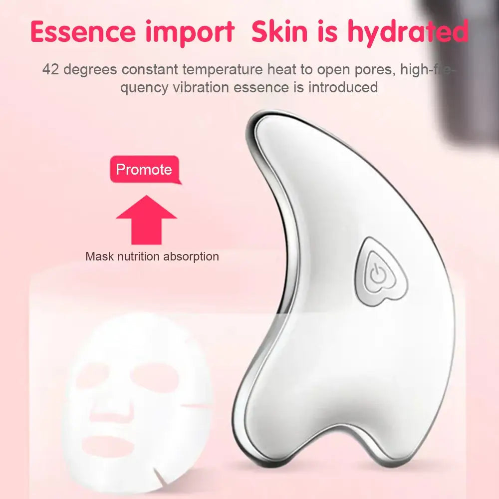 Electric Scraping Massager: Wrinkle Removal and Facial Lifting Device with Heating Function for Facial and Body Beauty