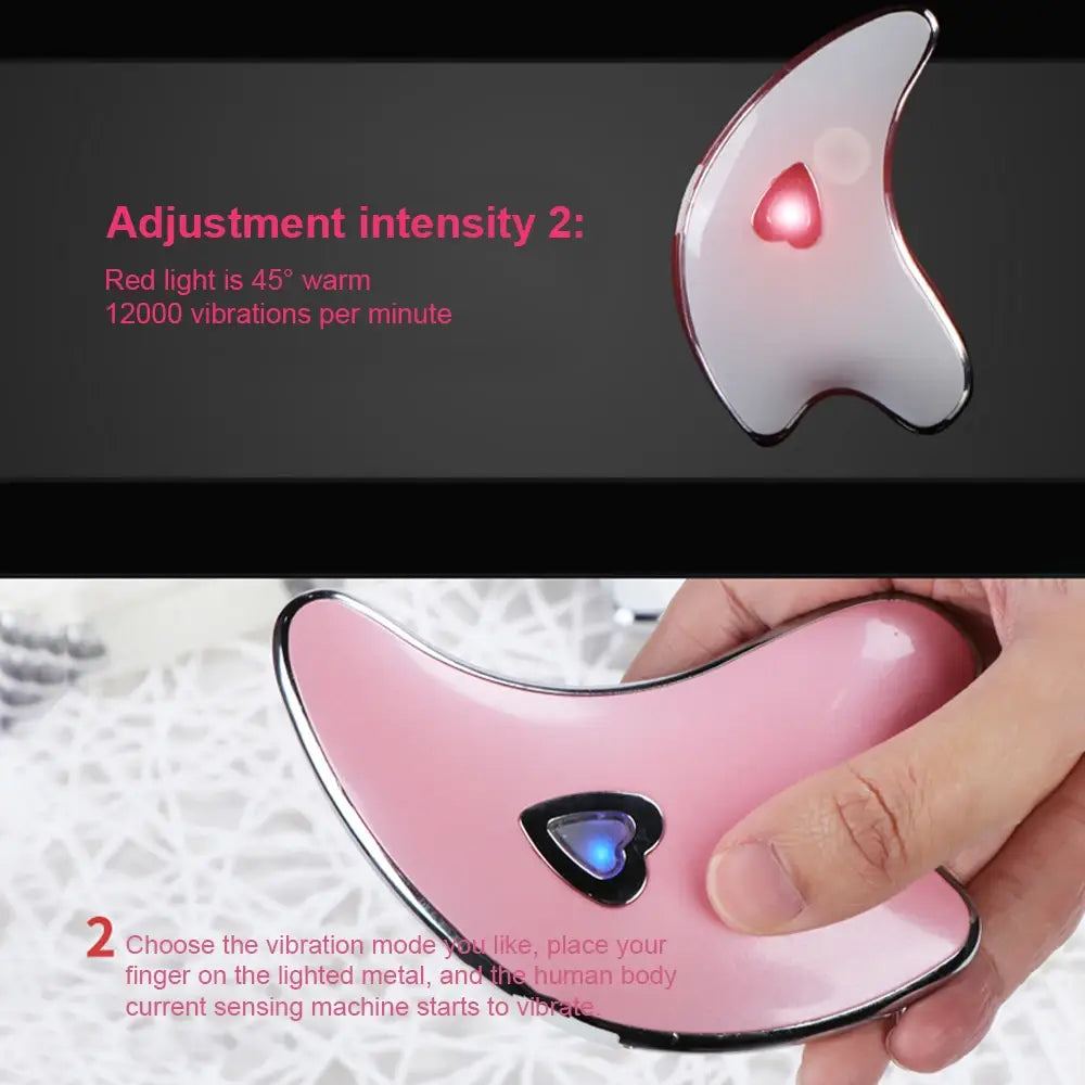 Electric Scraping Massager: Wrinkle Removal and Facial Lifting Device with Heating Function for Facial and Body Beauty