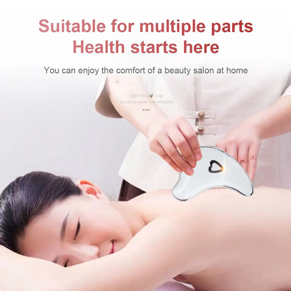 Electric Scraping Massager: Wrinkle Removal and Facial Lifting Device with Heating Function for Facial and Body Beauty