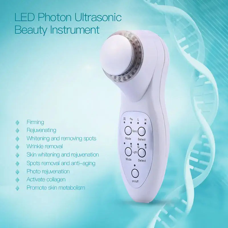 LED Light Photon Face Care Device for anti-aging and deep cleaning skincare functions