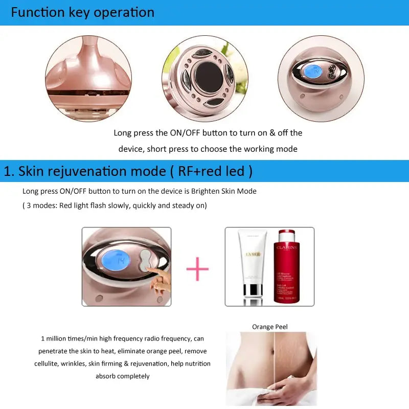 Sculpt Your Body: Mini Portable Ultrasound RF Cavitation Fat Burning Device