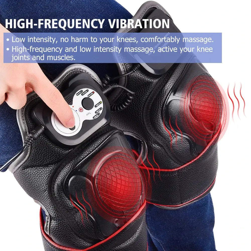 Smart Knee Massager with Heat Therapy: Enhance Pain Relief and Joint Health for Physiotherapy and Rehabilitation