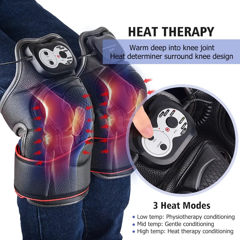 Smart Knee Massager with Heat Therapy: Enhance Pain Relief and Joint Health for Physiotherapy and Rehabilitation