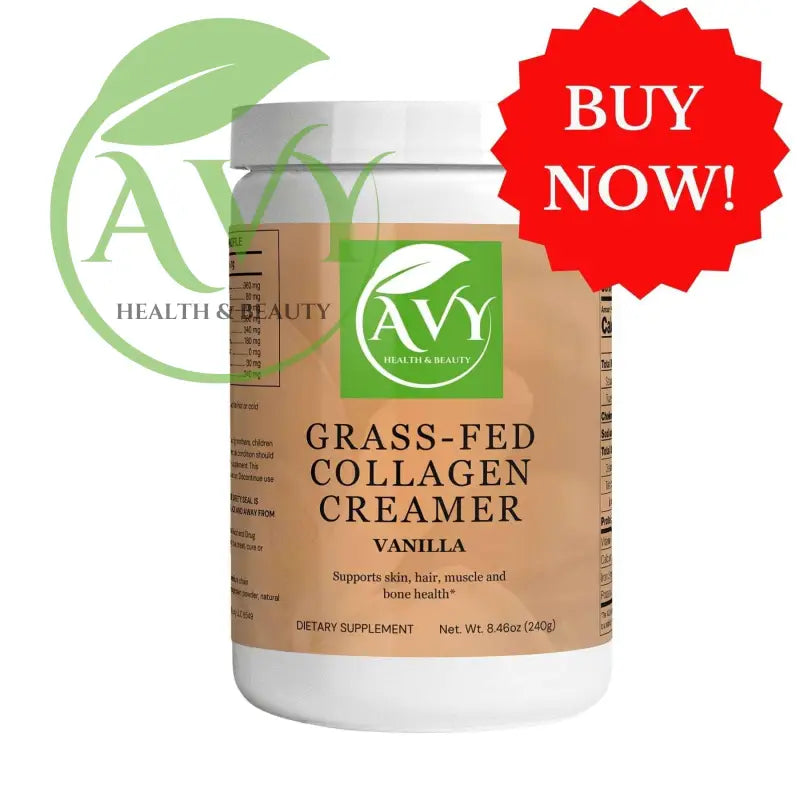 AVY Grass-Fed Collagen Creamer (Vanilla) - AVY Health & Beauty