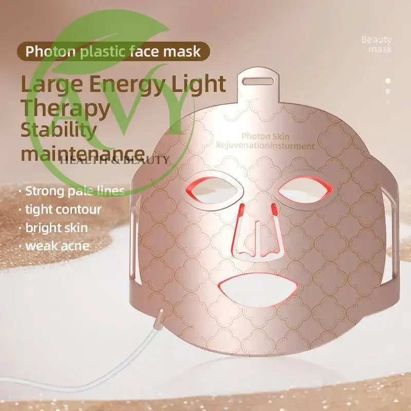 Beauty LED Silicone Mask with Infrared Red-Light Therapy - 8 Colors Skincare Face Masking - Image #6