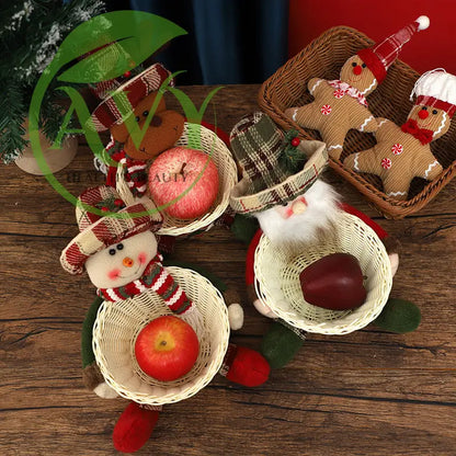 Christmas decoration: Santa Clauss candy baskets - christmas decoration