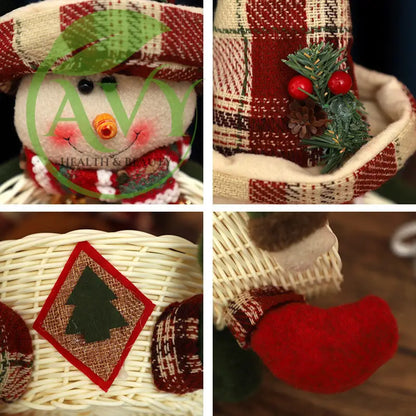 Christmas decoration: Santa Clauss candy baskets - christmas decoration