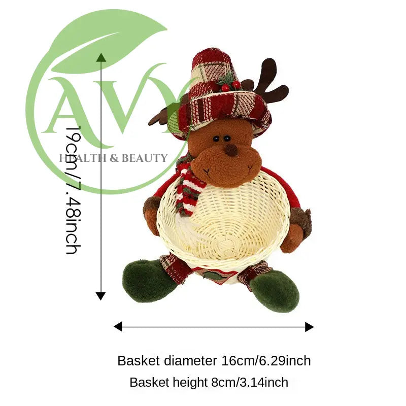 Christmas decoration: Santa Clauss candy baskets - Milu deer - christmas decoration