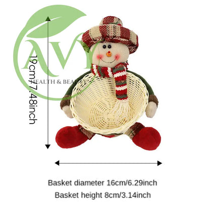 Christmas decoration: Santa Clauss candy baskets - snowman - christmas decoration