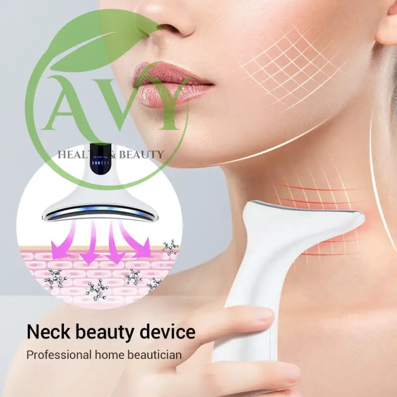 Color Light Therapy Neck and Facial Beauty Device with Microcurrent and Constant Temperature - Image #9