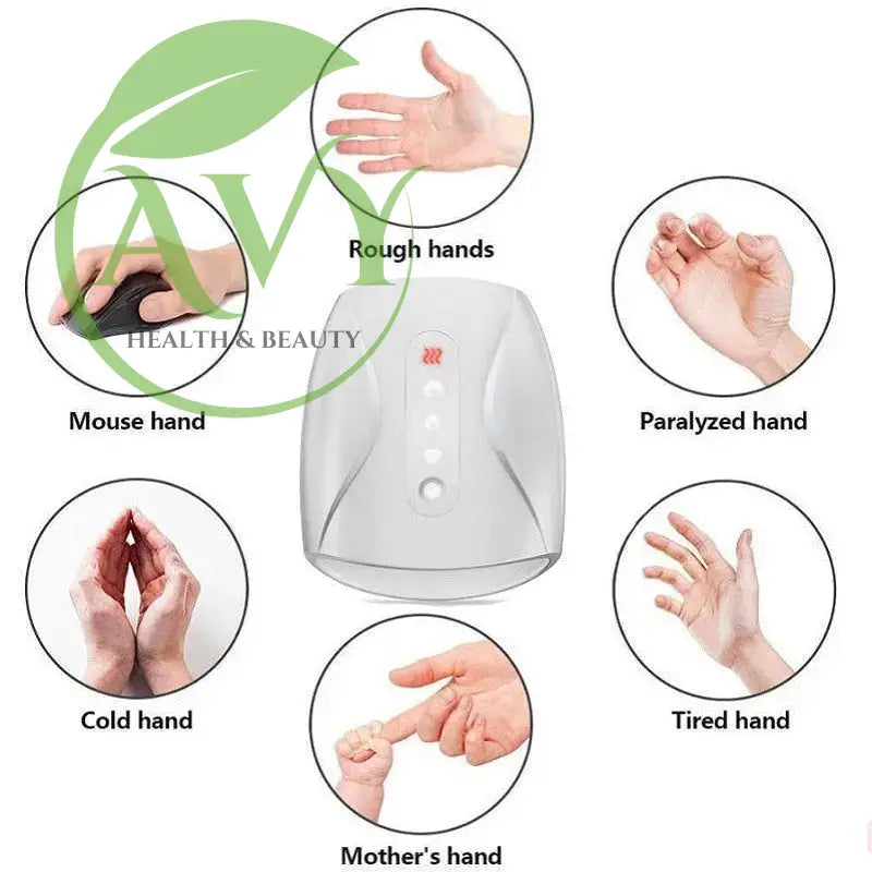 Electric Hand Massager: Wireless Palm and Finger Acupoint Therapy Device with Air Pressure and Heat Compression for Beauty and Relaxation - Image #5