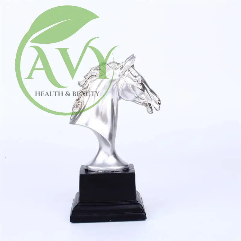 Equestrian Elegance: Sports Resin Horse Head Trophies for Personalized Office Decor and Hallway Gifts - CDJ754 Silver