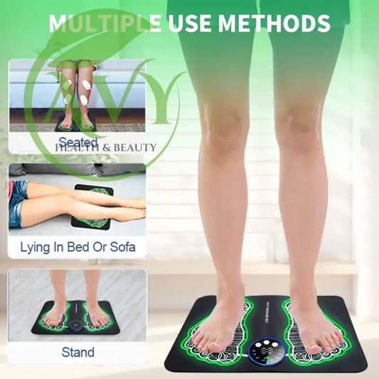 EMS Foot Stimulator: Relaxing USB Foot Massager Mat for Pain Relief and Improved Blood Circulation - Image #1