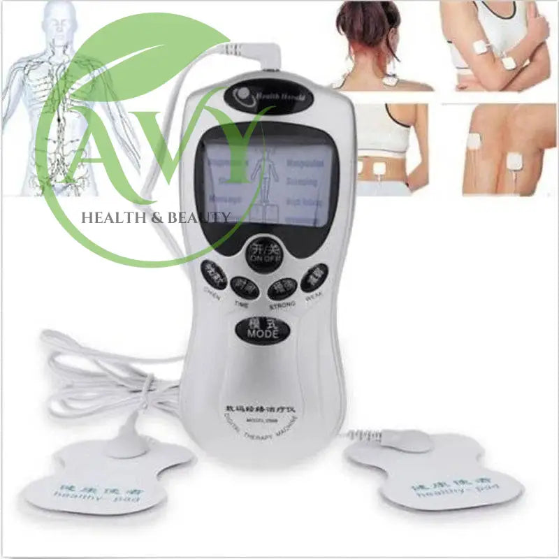 LCD Digital Tens Unit Full Body Massager with Acupuncture Therapy - Shoulder Massager Included