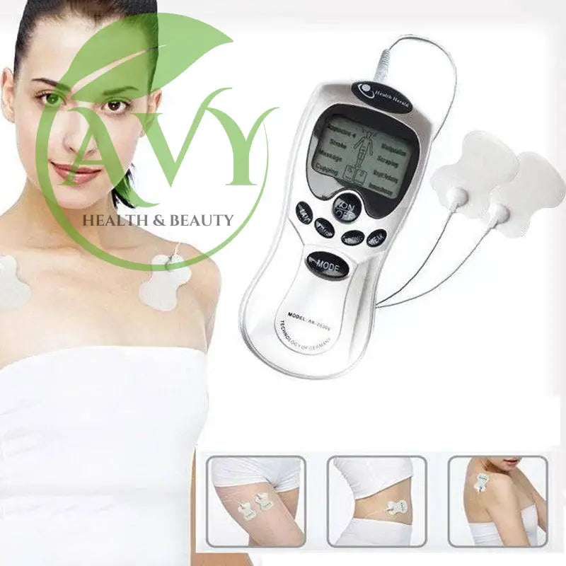 LCD Digital Tens Unit Full Body Massager with Acupuncture Therapy - Shoulder Massager Included