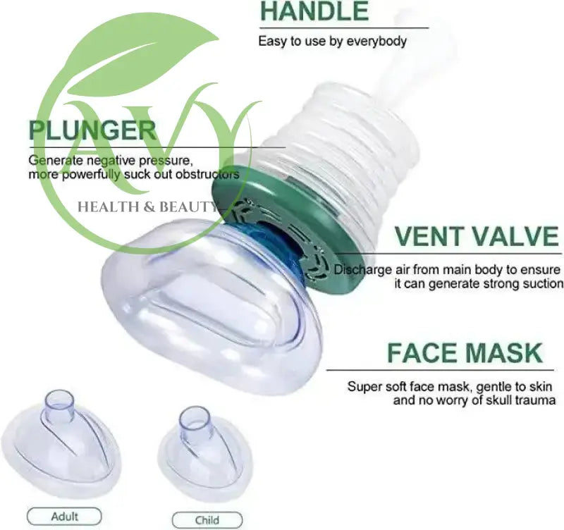 Choking Emergency Device: Respiratory Trainer for First Aid - Artificial Heart and Lung Support Mask - Image #8