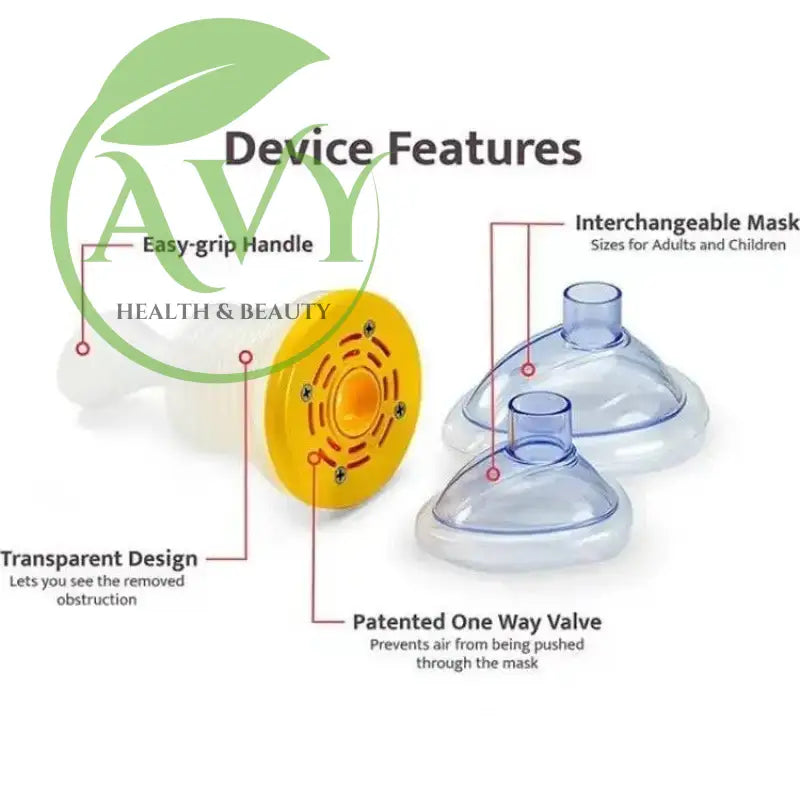 Choking Emergency Device: Respiratory Trainer for First Aid - Artificial Heart and Lung Support Mask - Image #10