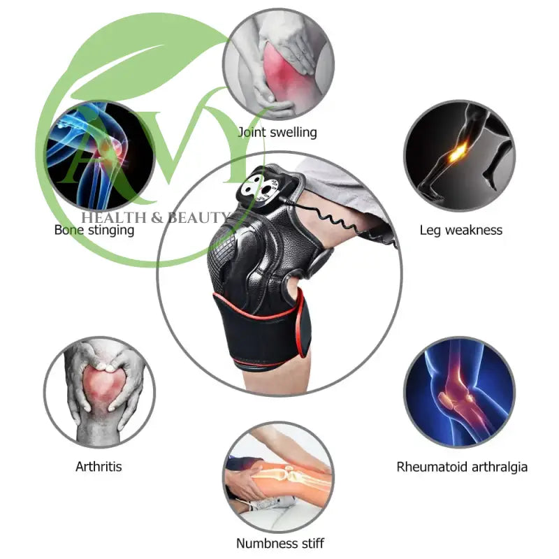 Smart Knee Massager with Heat Therapy: Enhance Pain Relief and Joint Health for Physiotherapy and Rehabilitation - Image #2