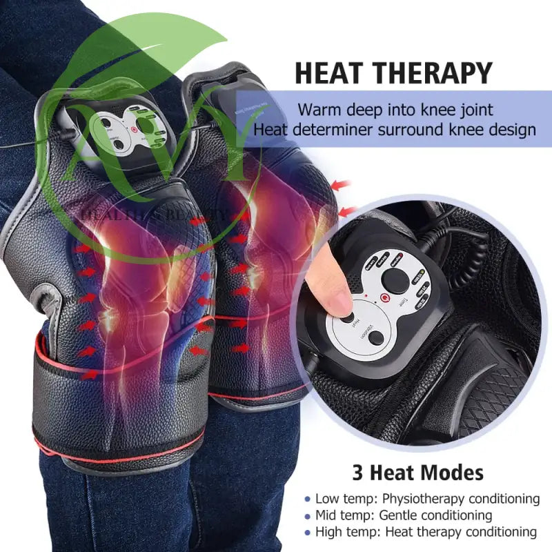 Smart Knee Massager with Heat Therapy: Enhance Pain Relief and Joint Health for Physiotherapy and Rehabilitation - Image #4