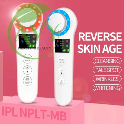 Ultimate Spa Experience: Professional Facial Lifting Vibration Massager with Hot/Cold Hammer and Ultrasonic Cryotherapy - Image #4