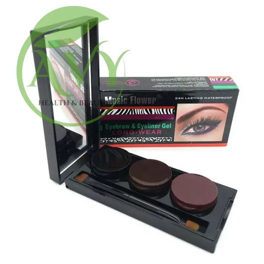 Waterproof Gel Eyeliner & Eyebrow Powder Palette - Image #1