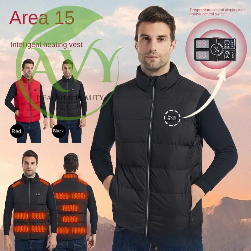 Winter SMART heating vest: Anti- cold electric heating clothes