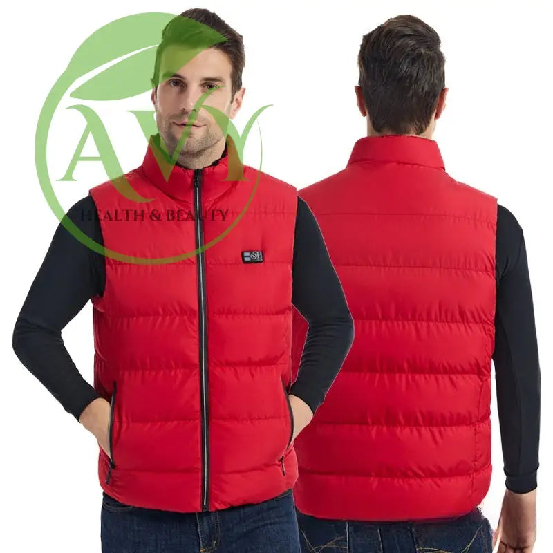 Winter SMART heating vest: Anti- cold electric heating clothes - red / S