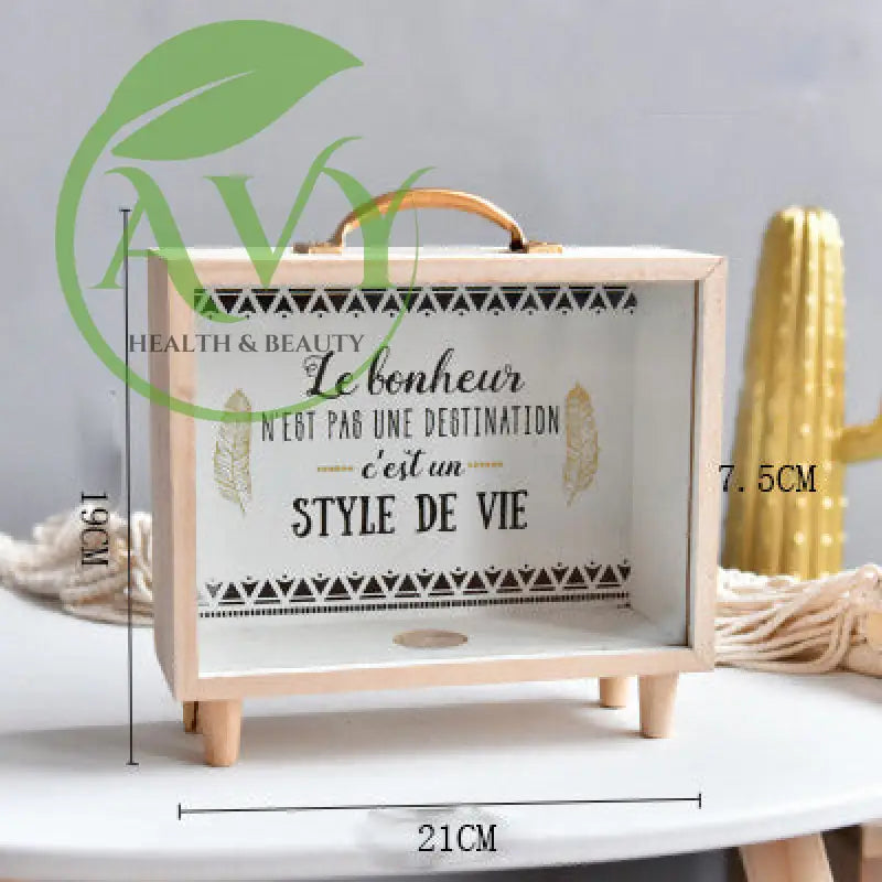 Wooden Creative Storage Box: Desktop Decoration Fun Gifts