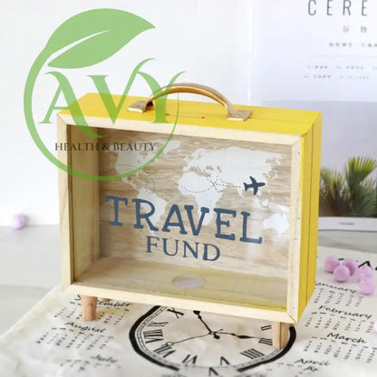 Wooden Creative Storage Box: Desktop Decoration Fun Gifts - E